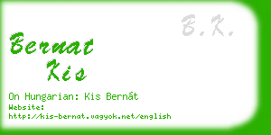 bernat kis business card